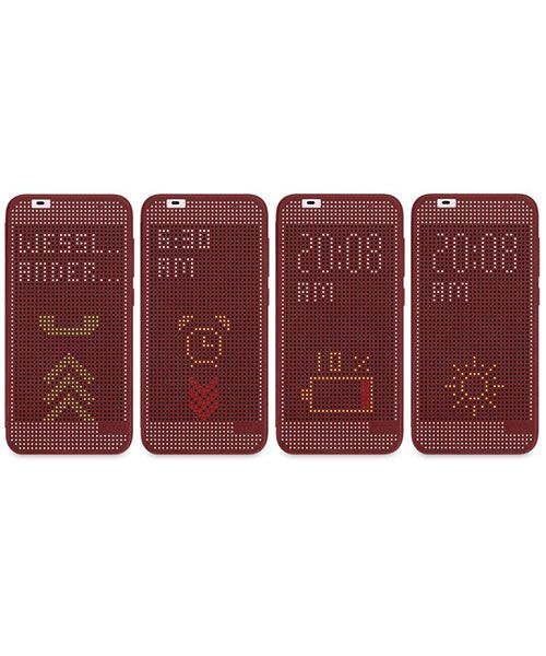 HTC One A9 Dot View Case II HC M272 Deep Garnet afbeelding 5