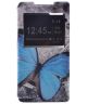 Sony Xperia Z5 Compact View Window Cover Blue Butterfly