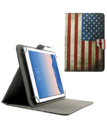 Universele 9-10 Inch Tablet Print Case Amerikaanse Vlag Hoesjes