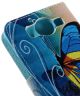 Microsoft Lumia 950 Beautiful Butterfly Leather Wallet Case