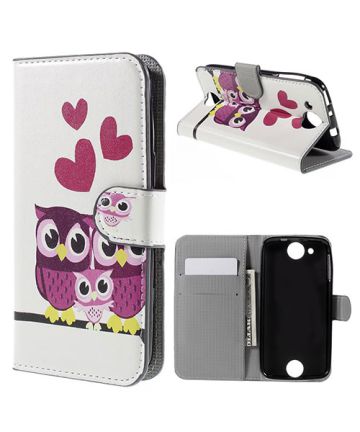 Acer Liquid Jade Z Wallet Case Owls and Hearts Hoesjes