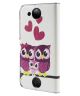 Acer Liquid Jade Z Wallet Case Owls and Hearts