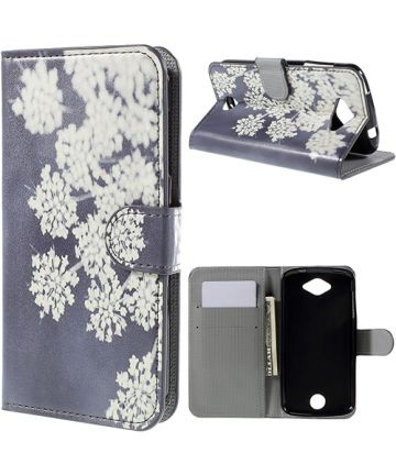 Acer Liquid Z530 Wallet Stand Case Blooming Flowers Hoesjes