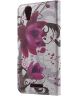Acer Liquid Z630 Wallet Stand Print Case Purple Flowers