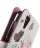 Acer Liquid Z630 Wallet Stand Print Case Butterfly Circles