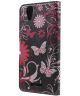 Acer Liquid Z630 Wallet Stand Print Case Butterfly Flowers