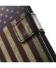 OnePlus X Wallet Hoesje met Print Amerikaanse Vlag