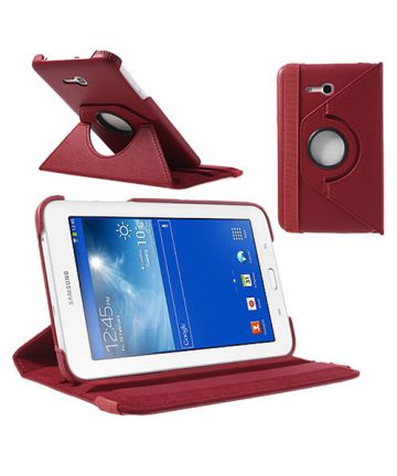Samsung Galaxy Tab 3 Lite Hoes Met Standaard Rood Hoesjes