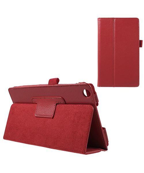 Asus ZenPad C 7.0 Litchi Flip Hoesje Rood afbeelding 1