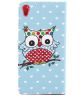Sony Xperia Z5 Wallet Stand Case Owl
