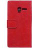 Alcatel One Touch Pop 3 (5) Crazy Horse Portemonnee Hoesje Rood