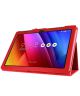 Asus ZenPad 10 Litchi Skin Leather Stand Case Rood