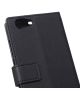 Wiko Pulp Fab 4G Lederen Wallet Flip Case Zwart