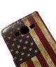 Samsung Galaxy J5 Portemonnee Hoesje Print American Flag