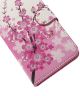 Samsung Galaxy J5 Portemonnee Hoesje Print Pink Blossom