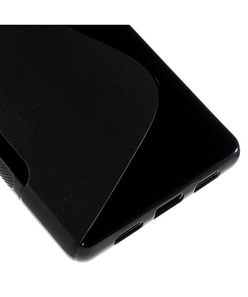 Huawei Ascend P8 Lite S-Curve TPU Back Cover Zwart afbeelding 10