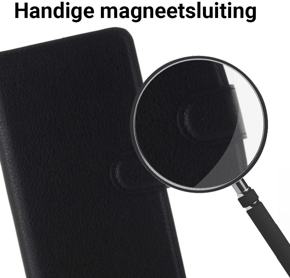 Samsung Galaxy A5 (2016) Lychee Portemonnee Case Zwart afbeelding 3