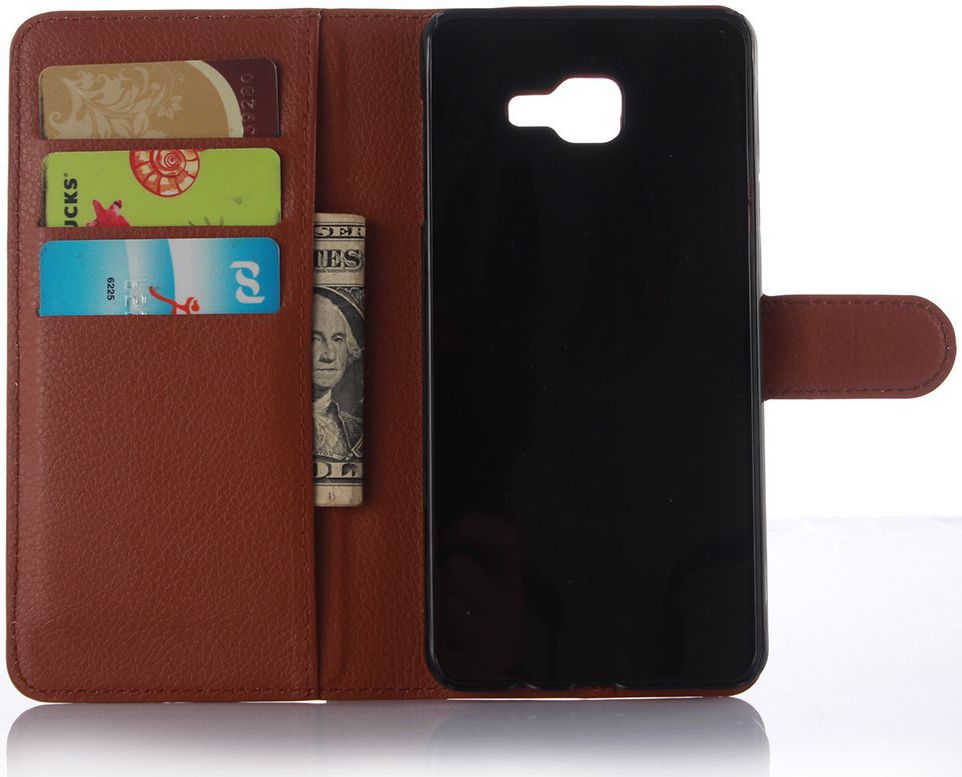 Samsung Galaxy A5 (2016) Lychee Portemonnee Case Bruin afbeelding 7
