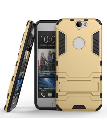 HTC One A9 Hybrid Kickstand Case Goud Hoesjes