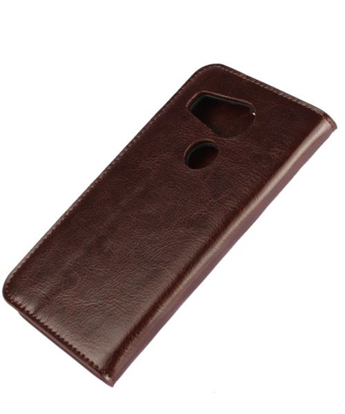 LG Nexus 5X Crazy Horse Portemonnee Hoes Brown afbeelding 3