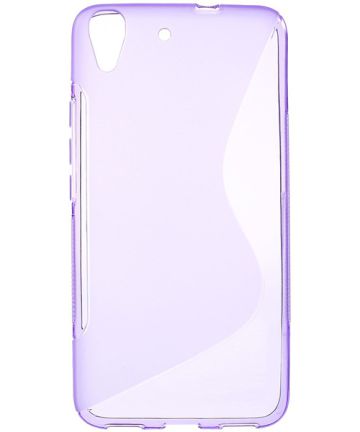 Huawei Y6 S-Shape TPU Case Paars Hoesjes