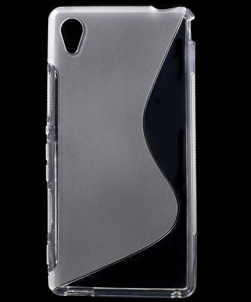 Sony Xperia M4 Aqua S-Shape TPU Case Transparant Hoesjes