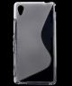 Sony Xperia M4 Aqua S-Shape TPU Case Transparant