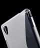 Sony Xperia M4 Aqua S-Shape TPU Case Transparant