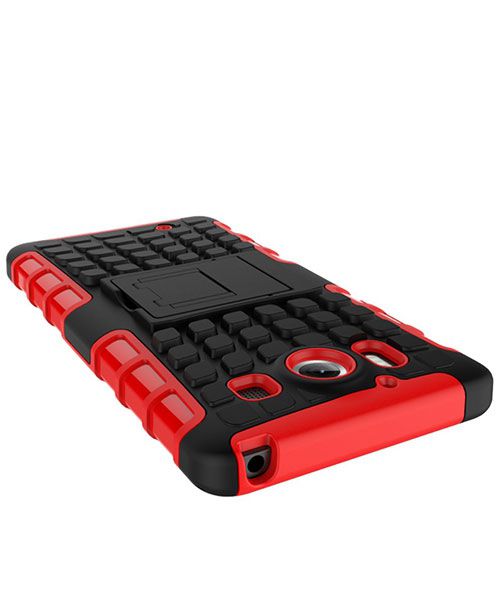 Microsoft Lumia 950 Hybrid Kickstand Back Cover Rood afbeelding 5