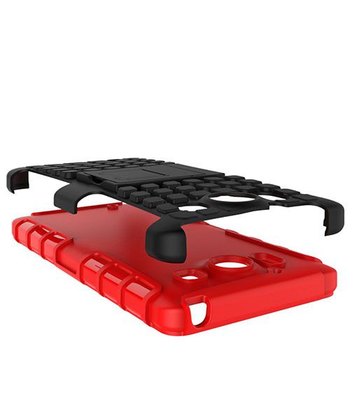 Microsoft Lumia 950 Hybrid Kickstand Back Cover Rood afbeelding 7