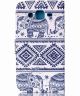 Samsung Galaxy J5 Portemonnee Flip Hoesje Print Tribal Pattern