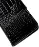 Samsung Galaxy J5 Krokodil Portemonnee Case Zwart