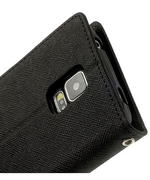 Samsung Galaxy S5 Mercury Fancy Diary Wallet Case Zwart afbeelding 10
