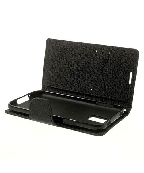 Samsung Galaxy S5 Mercury Fancy Diary Wallet Case Zwart afbeelding 6