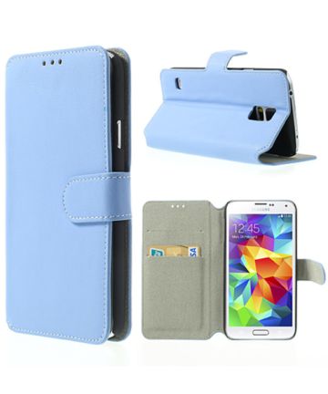 Samsung Galaxy S5 (Neo) Wallet Stand Case Blauw Hoesjes