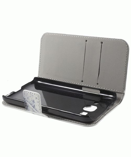Samsung Galaxy Core Prime (VE) Print Portemonnee Hoesje Blue Butterfly afbeelding 5