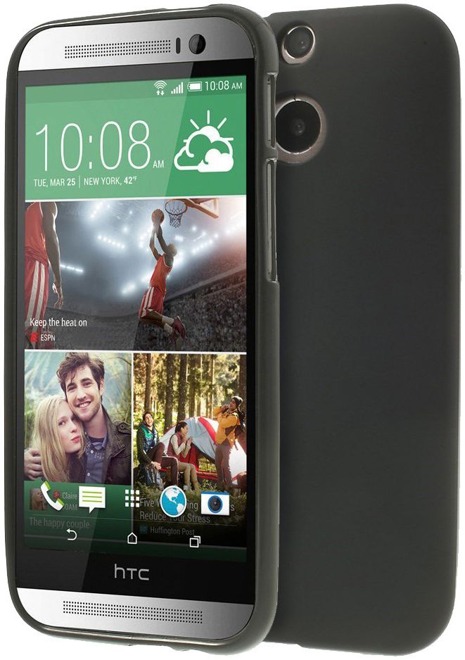 HTC One M8 TPU Hoesje Zwart afbeelding 1