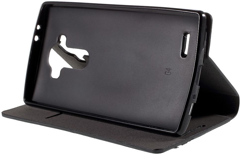 LG G4 Flip Hoesje met Accent Zwart afbeelding 4