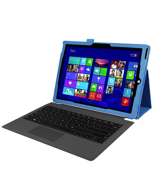 Microsoft Surface Pro 4 / 5 / 6 / 7 Standaard Hoesje Blauw afbeelding 3