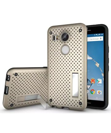 LG Nexus 5X Hybrid Case Goud Hoesjes