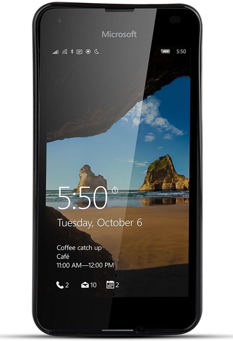 Microsoft Lumia 550 TPU Back Cover Zwart afbeelding 5