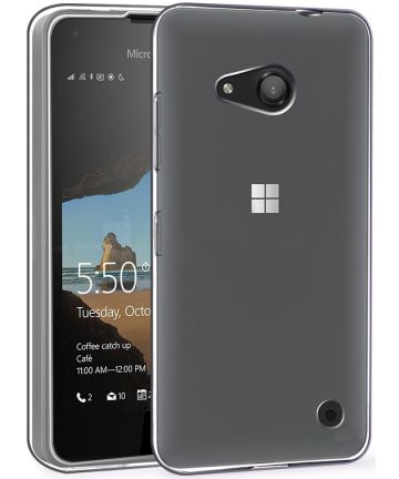 Microsoft Lumia 550 TPU Back Cover Grijs Hoesjes