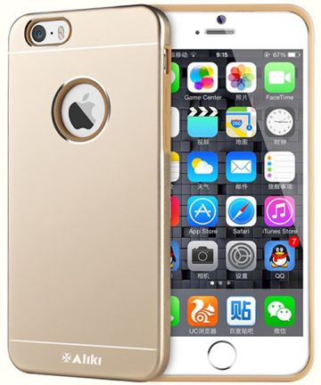 Apple iPhone 6 Aliki Pradi Series Hybrid Case Goud Hoesjes