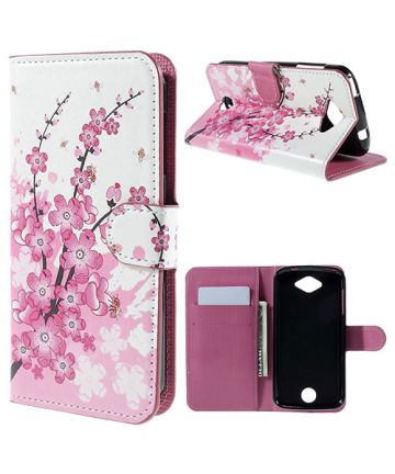 Acer Liquid Z530 Wallet Stand Case Plum Blossom Hoesjes