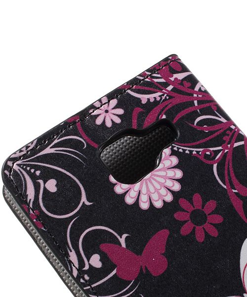 Samsung Galaxy A5 (2016) Flip Hoesje met Print Floral Butterflies afbeelding 9