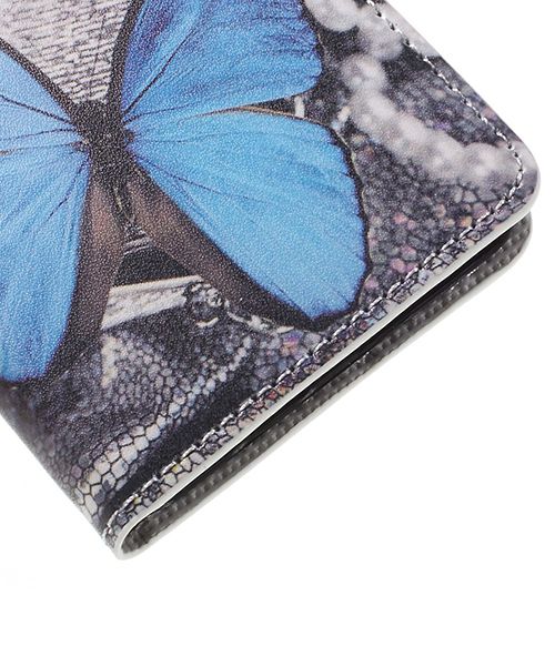 Samsung Galaxy A5 (2016) Flip Hoesje met Print Blue Butterflies afbeelding 8