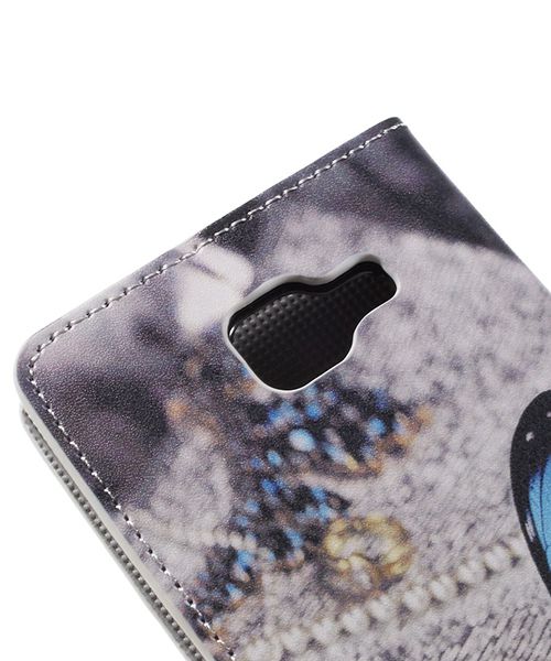 Samsung Galaxy A5 (2016) Flip Hoesje met Print Blue Butterflies afbeelding 9