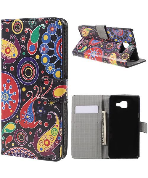 Samsung Galaxy A5 (2016) Flip Hoesje met Print Paisley Pattern afbeelding 1