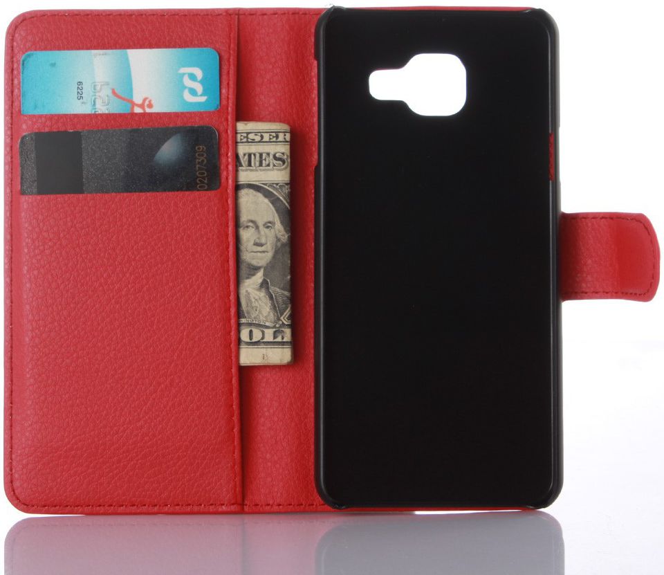 Samsung Galaxy A3 (2016) Portemonnee Hoesje Rood afbeelding 8