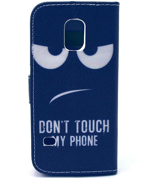 Samsung Galaxy S5 Mini Portemonnee Case Angry Face afbeelding 2